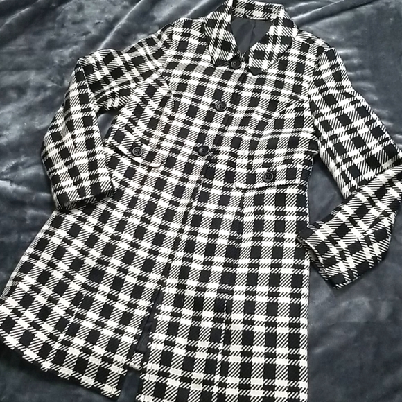 Apt 9 long plaid coat - Picture 1 of 8